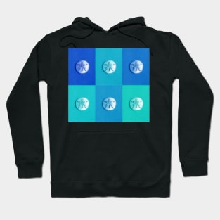 Sand Dollars - Multicolored Blue-Greens Hoodie